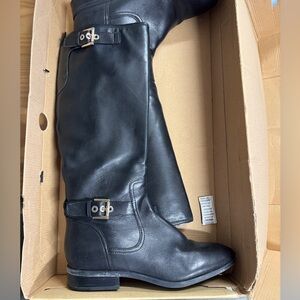 Black Leather Women's Boots